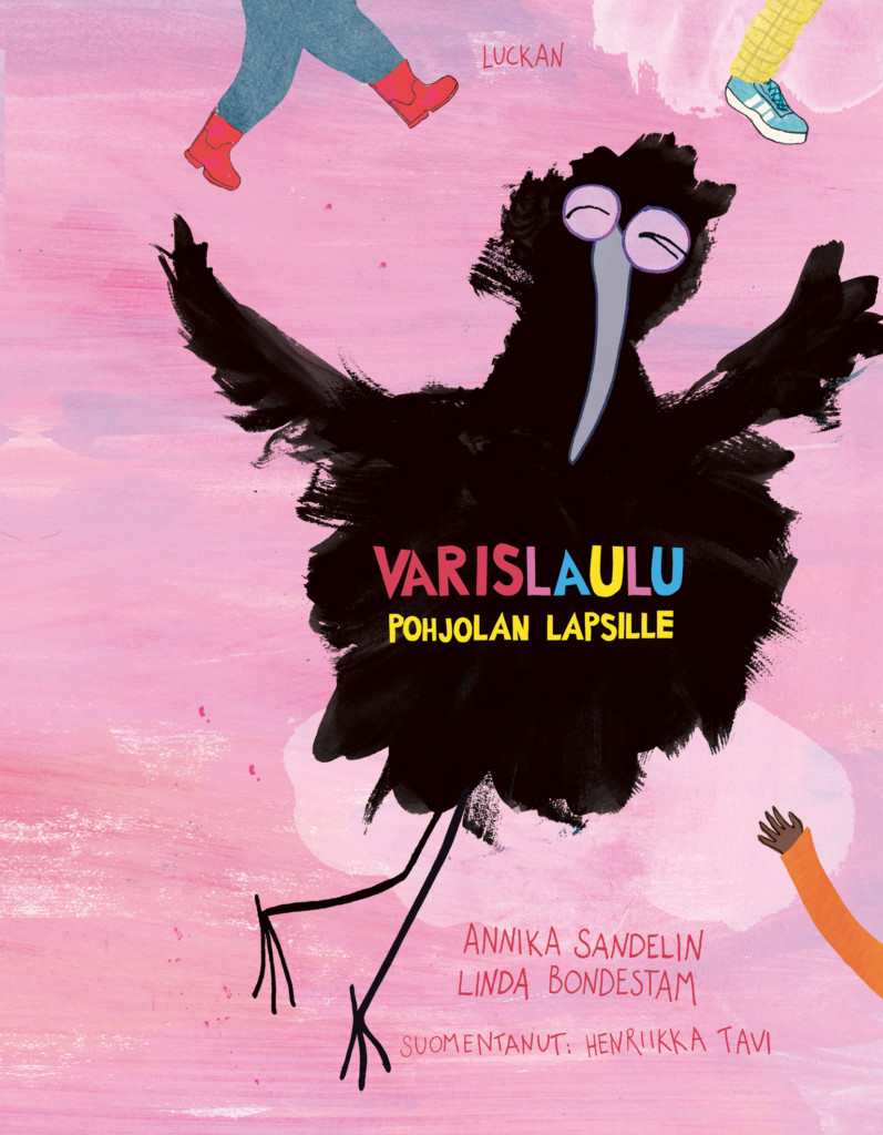 Omslaget för boken "En kråksång för Nordens barn" på finska
